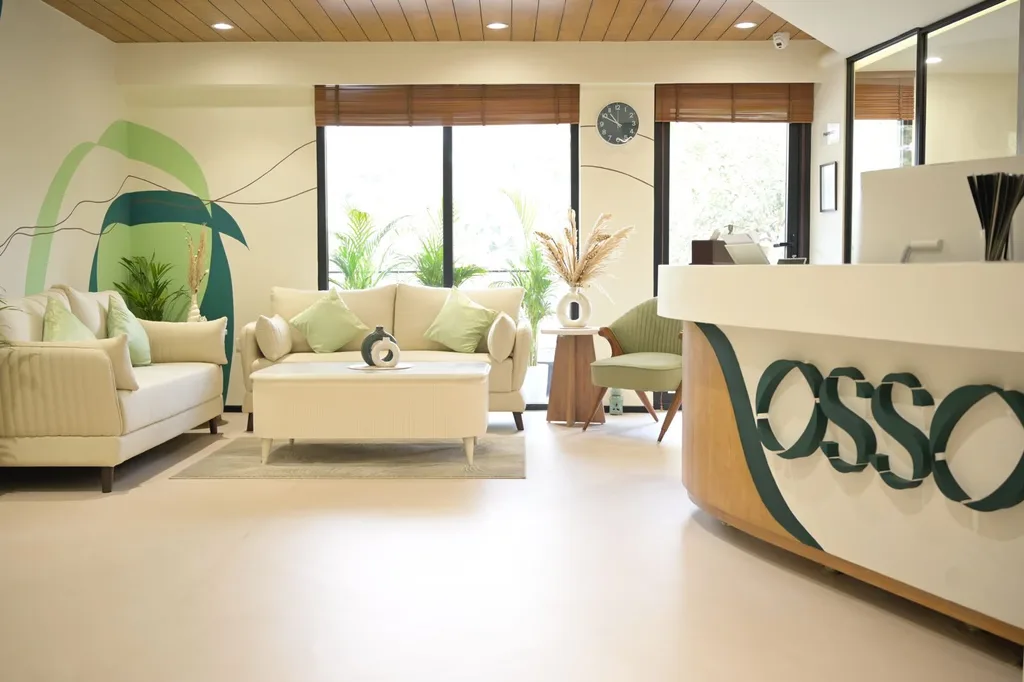 Reception and seating at the OSSO clinic